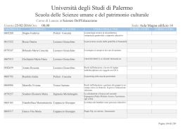 Sciende dell`Educazione - Università di Palermo