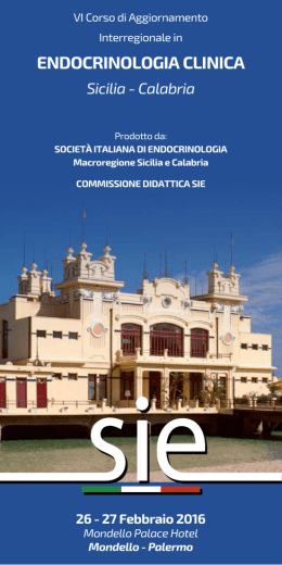 endocrinologia clinica - SIE Società Italiana di Endocrinologia