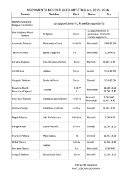 Liceo Artistico - Collegio Volta