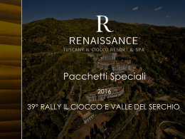 offerta renaissance tuscany il ciocco resort & spa