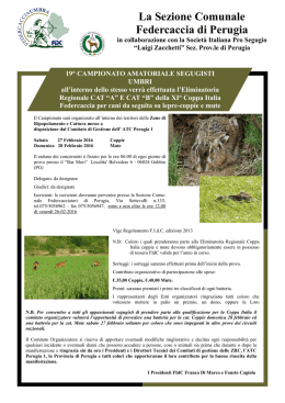 19&deg; Campionato Segugisti Umbri