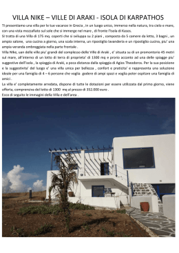 - Villa in vendita a Karpathos Grecia