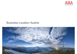 Località Austria - Austrian Business Agency