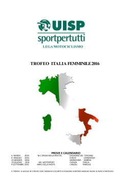 Trofeo Italia Femminile - Lega Motociclismo Marche
