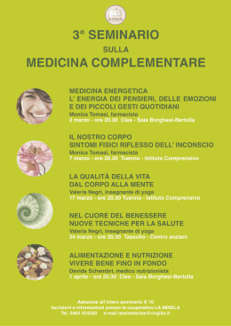 3° seminario medicina complementare