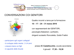 Diapositiva 1 - Istituto Comprensivo di Castellucchio