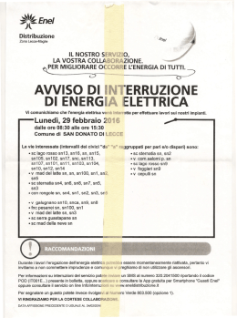 avviso ENEL0001 - Comune di San Donato di Lecce