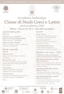 Locandina Classe Studi Greci e Latini.indd