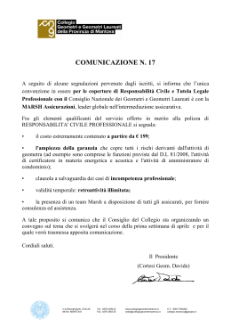 CONVENZIONE MARSH - Collegio Geometri Mantova