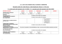 (Dams) L-3 III anno C - Scuola di Studi Umanistici e della Formazione