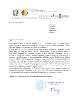 Nota DS del 26:02:2016 - IPSSAR "P. Borsellino"