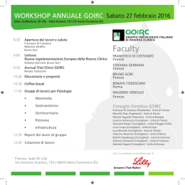 workshop GOIRC 27 febbraio 2016