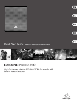 eurolive b1200d-pro - StrumentiMusicali.net