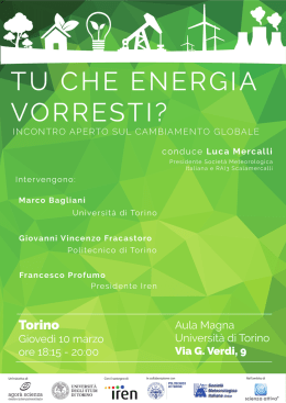 Locandina dell`evento - Università degli Studi di Torino