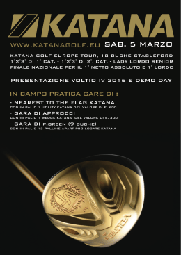 katana golf europe tour 5/3/16
