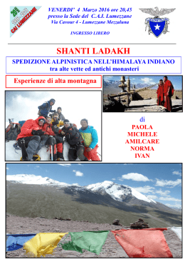 Spedizione Alpinistica nell`Himalaya Indiano