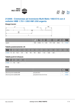 212005 - Cremonese ad inversione Multi Matic 1950
