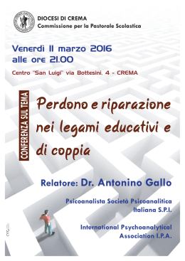 Relatore: Dr. Antonino Gallo