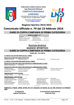 cu 79 2015-2016 - Comitato Regionale Campania