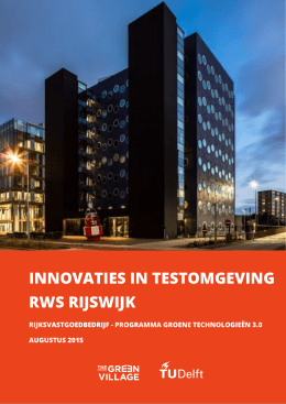 Innovaties in testomgeving RWS Rijswijk