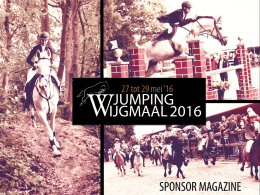 sponsor magazine - Jumping Wijgmaal