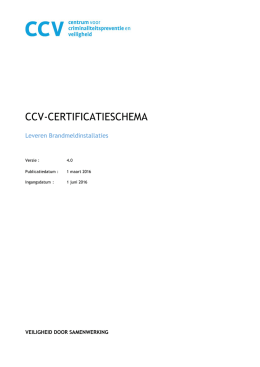 CCV-Certificatieschema leveren BMI, versie 4.0