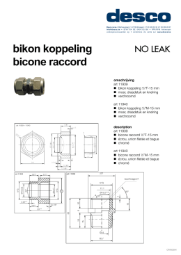 bikon koppeling bicone raccord