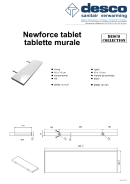 Newforce tablet tablette murale