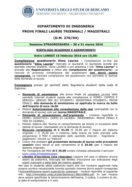 Laurea Ordinamento 270/04