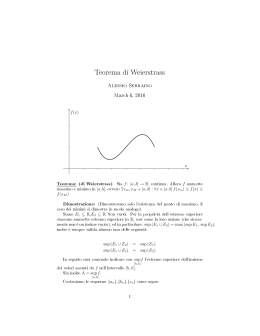 Teorema di Weierstrass