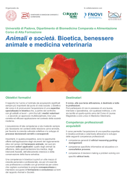 Animali e società. Bioetica, benessere animale e medicina