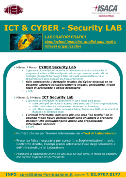 ICT & CYBER - Security LAB