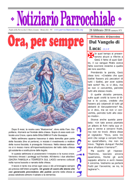 28 febbraio 2016 - Parrocchia Santa Maria Assunta Montecchio PU