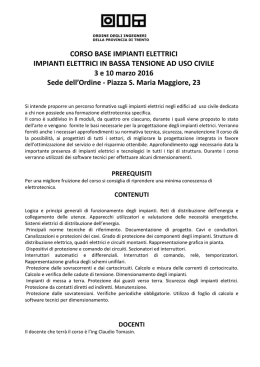 programma - Ordine degli Ingegneri della provincia di Trento