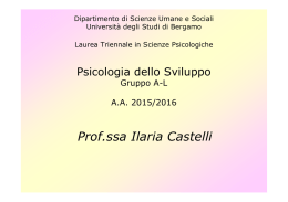 Prof.ssa Ilaria Castelli - Università degli studi di Bergamo