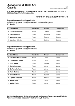 calendario tesi graphic design vaccarini marzo 2016