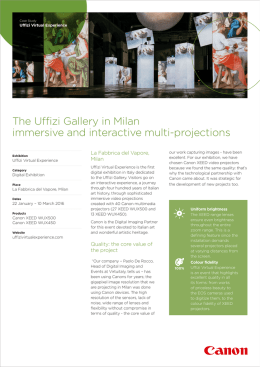 The Uffizi Gallery in Milan immersive and interactive multi