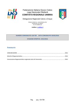 comitato regionale umbria - FIGC-Cru