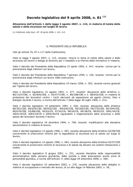 Decreto legislativo del 9 aprile 2008, n. 81 (formato PDF