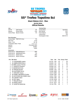 55° Trofeo Topolino Sci