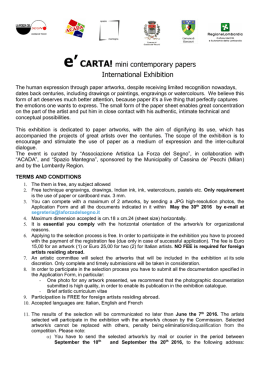 e`CARTA! mini contemporary papers International Exhibition
