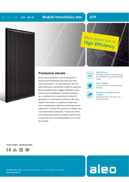 Modulo fotovoltaico aleo S79