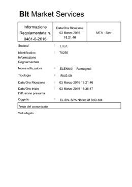 El.En. EL.EN. SPA Notice of BoD call 18:24 03-03