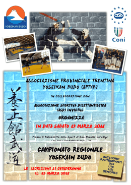 poster Campionato… - Associazione Provinciale Trentina Yoseikan