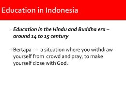 history of education in indonesia