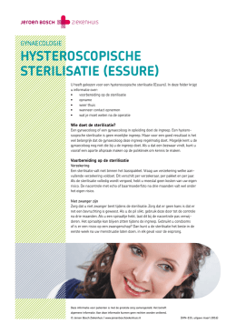 HysteroscopiscHe sterilisatie (essure)