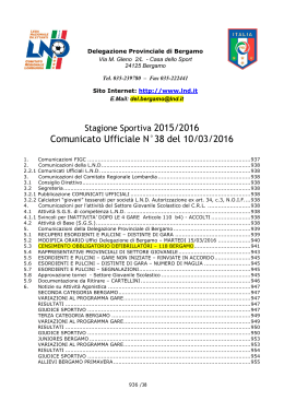 11.03 comunicato ufficiale integrale comitato
