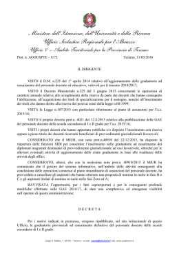 Decreto di ripubblicazione GaE definitive provinciali ( – 47,4KB)