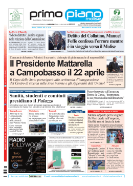 Il Presidente Mattarella a Campobasso il 22 aprile