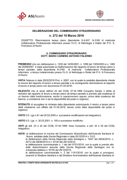 n. 272 del 10 Marzo 2016